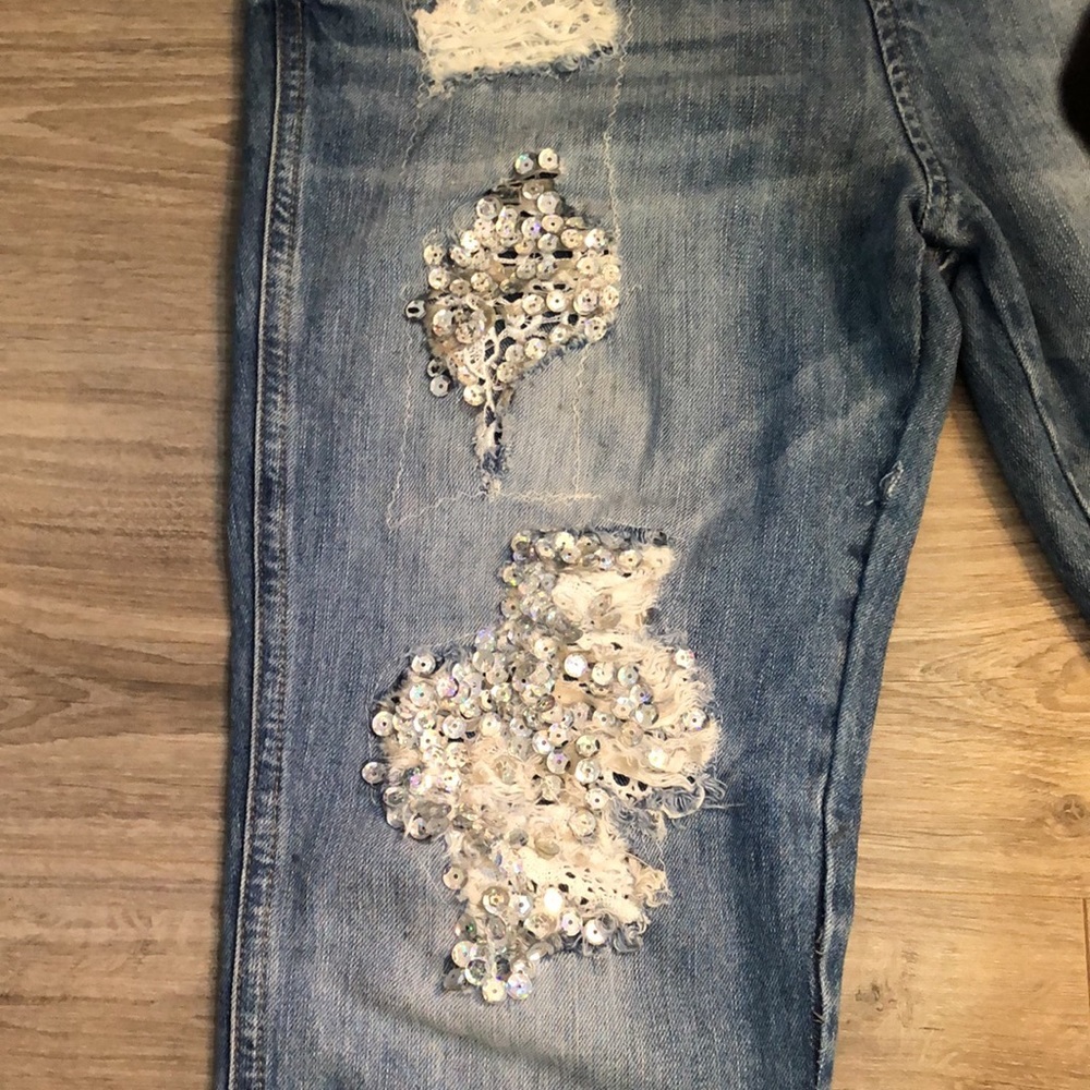 Zara Light Blue Women Jeans Overalls - Picture 3 of 13